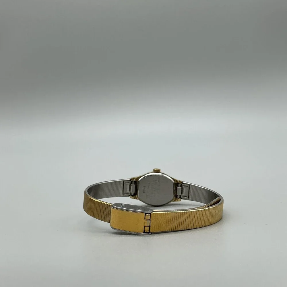 Vintage Phasar Womens Watch 16mm Gold Tone Oval Dial Adj Band New Battery